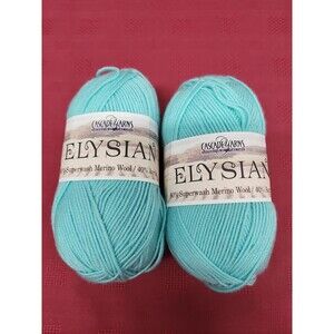 Cascade Yarns Elysian Merino Wool Blend#17 ArubaBlue Discontinued Color Lot Of 2